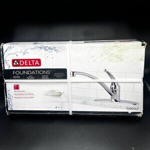 Delta 10900LF Foundations Single Handle Kitchen Faucet- Chrome